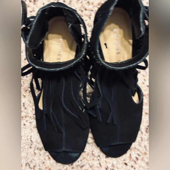 Chinese Laundry Suede/Fringe Booties - Picture 8 of 8